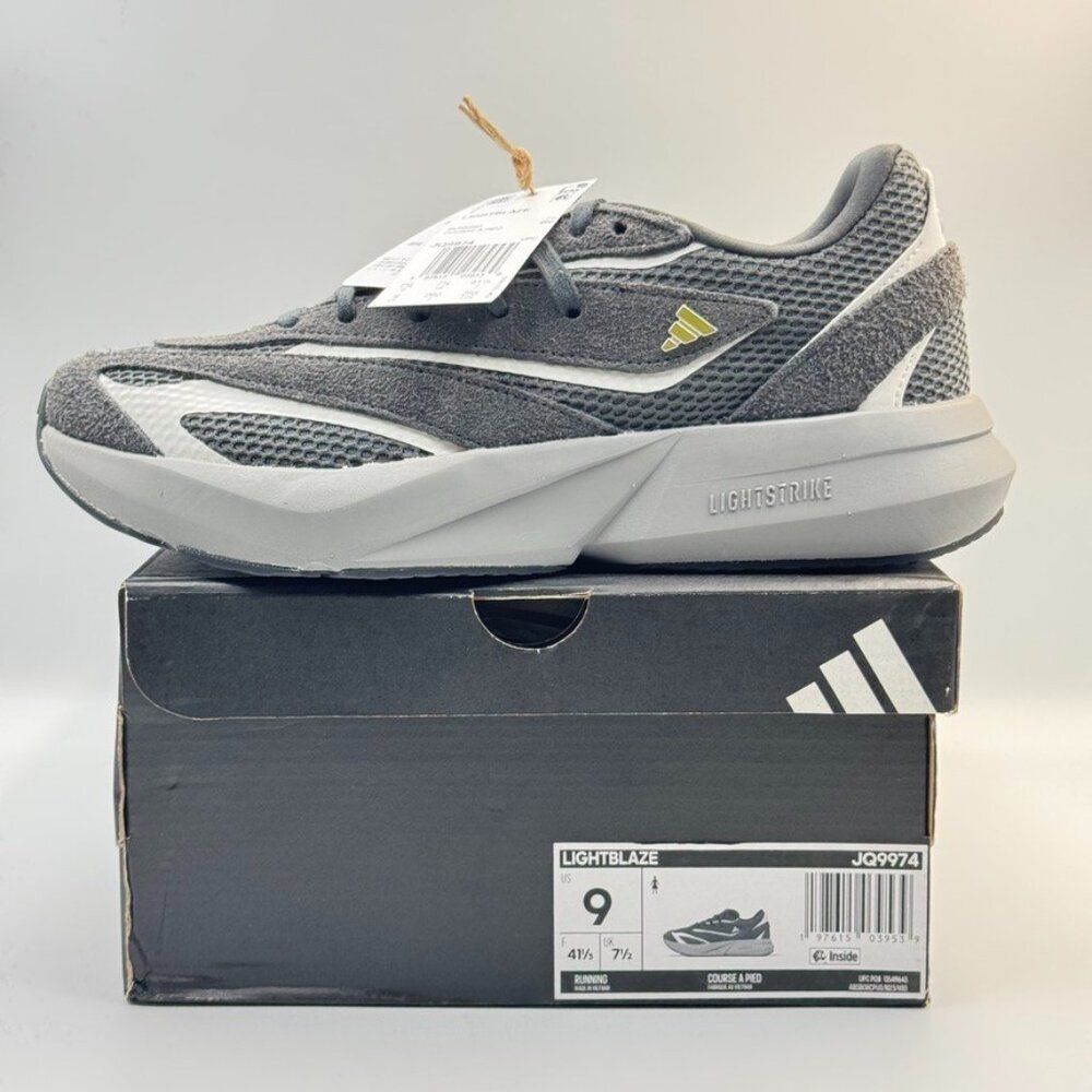 Adidas Light Blaze Women’s Running Shoes Size 9 NIB Grey Suede